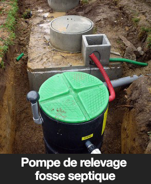 Pompe de relevage fosse septique